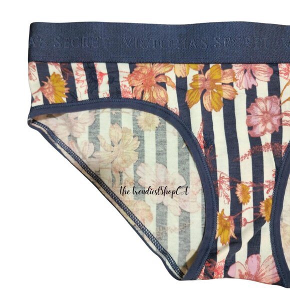 (BNWT) Victoria's Secret - Blue Floral Panty - Picture 3 of 4